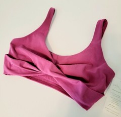 L*Space Active Size Large Twist of Fate Top Sports Bra Pink NWT $84