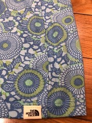 The North Face Cap Sleeve Activewear Blue & Lime Green Stretch Comfort Top Sz M