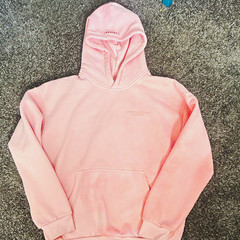 Comfrt Pastel Edit Pink Pullover Hoodie Fleece Cotton Pockets Women’s L