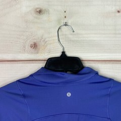 Layer 8 Top Womens XS Purple 1/4 Zip Pullover Crop Pocket Long Sleeve Quick Dry