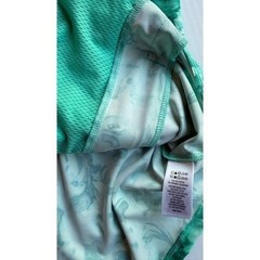 Tommy Bahama Active Green Floral Full Zip Jacket Mock Neck Large