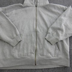 Brandy Melville Hoodie Womens One Size Gray Full Zip Fleece Sweatshirt Pockets