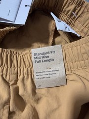NWT Nike Sportswear Everything Wovens Mid Rise Open Hem Pants Flax Sz S/P