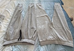 2 pairs Under Armour Women’s Jogger Pants Loose XL Gray