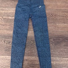Gymshark Women’s Small blue patterned leggings