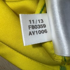 Adidas Brasil Women’s jersey Small Louca Por Ti Brazil 2013 Yellow And Green