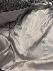 Chico’s Women’s Silver Metallic Stone Print Full Zip L/S Jacket Sz 3 XL (337)