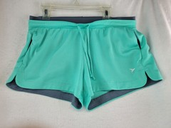 Old Navy Women Size S Jogging Shorts/Hook & Loop Side Pockets/Drawstring/Aqua