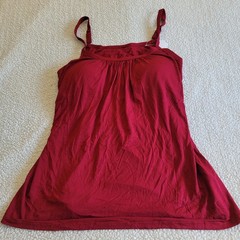 NWT Tank Top built-in bra red wsomens xl adjustgable straps