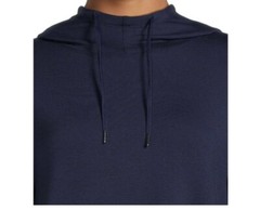 Athletic Works Women’s French Terry Mock Neck Hoodie, Dark Navy Size XS(0-2)