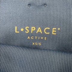 NWT L*Space Work It Ribbed Blue Legging Women’s XS/S Activewear Pilates Yoga