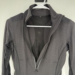 Lululemon Athletica Striped Quarter Zip Long Sleeve Athletic Jacket Women’s XS