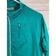 Athleta Alacrity 1/2 Zip Pullover Sweatshirt Womens L Green Stretch Slim