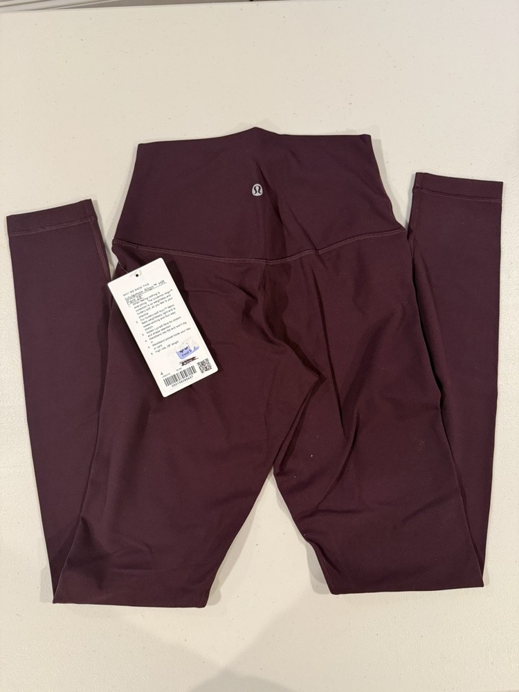 Lululemon Align HR Women’s Pants 28” Plum Eggplant Color Size 4 NWT