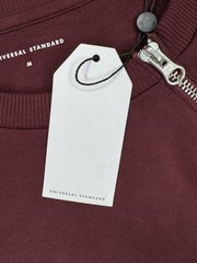 Universal Standard Meridian Zip Sweatshirt M 18-20 2X Pima Black Cherry NWT $138