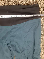 Lululemon Dance Studio II Pants Lined Relaxed High Rise Cinched Teal Womens M