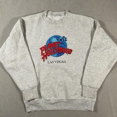 Vintage 2000s Grey Planet Hollywood women medium crewneck sweatshirt