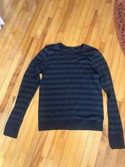 Lululemon Women’s Striped Long Sleeve Crew Neck Slim Fit Stretch Top 4