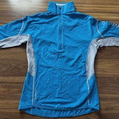 Icebreaker GT 1/4 Zip Womens Medium Blue 200 Lightweight Merino Wool Moosejaw