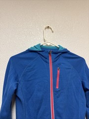 Icebreaker Merino GT Women’s Blue Full ZipHoodie Sz S Flaws