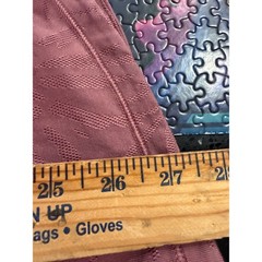 Athleta Womens Mauve Jacquard Palm Leaf V-Neck Tank Top Size M Activewear 2611