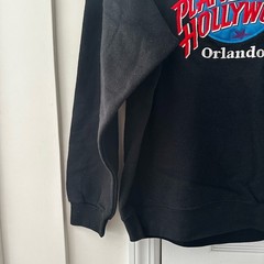 Planet Hollywood Orlando Black Crew Neck Embroidered Logo Vintage Sweatshirt