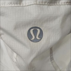 Lululemon Athletica Jacket 4 Womens White Windbreaker Cross Training Coat Solid