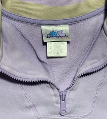 Vintage Disneyland Resort Women’s Purple 1/4 Zip Pullover Sweatshirt, Size M