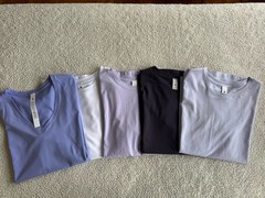 Lot of 5 Lululemon Crew Neck T-Shirts Sz 10 in Various Colors – NWT