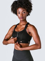 SHEFIT ULTIMATE Black Sports Bra Size 4Luxe High Support Athleticwear