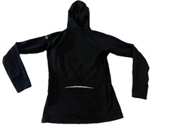 Icebreaker GT Lightweight Womens Black1/4 Zip Merino Wool Hoodie Size Small