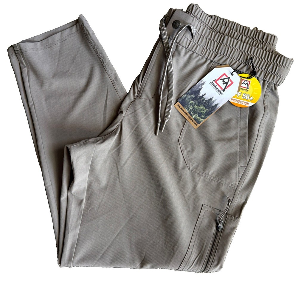 NWT Avalanche Women Pant Sz LG 4 Way Stretch 5 Pocket 50+ Sun Protection MSRP$98