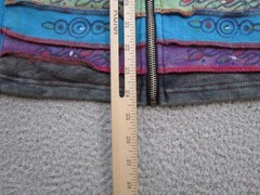 Rising International Full Zip Hoodie Sweatshirt Boho Chic Hippie Size L Read