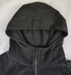 LULULEMON Scuba Oversized Full Zip Hoodie Size M/L Black LW3EOZS Custom Logo