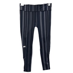 Under Armour Womens M ? Black White Gray Geometric Workout Leggings Gym Ladies