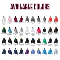 Custom Printed AWDis Varsity Hoodie Your Text Logo Gym Workouts Training Sports