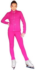 ChloeNoel PS711 Solid Color Skinny Yoga Off Ice Elite Figure Skating Pants w/ Fr