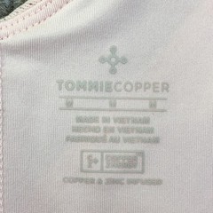 Tommie Copper Shoulder Support Sports Bra Womens Medium Pink Zip Front Znergy
