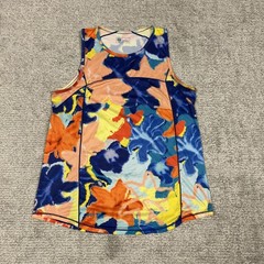 Janji Run All Day Tank Womens Small Colorful Running Athletic Blue Orange