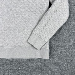 Patagonia Sweatshirt Womens Small Gray Quilted Mock Neck Snap Pullover Pocket