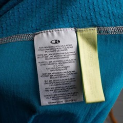 Icebreaker GT 150 Women’s L Merino Wool Technical Running T-Shirt Blue Teal