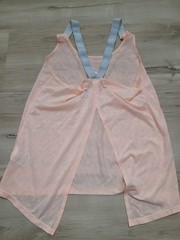 Nike Training Tank Top Mesh Lightweight Peach Athletic Womens Medium Running