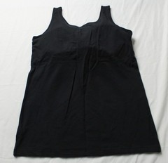 Duluth Trading Co Women’s No-Yank Wireless Built-In Bra Tank BM7 Black Large NWT