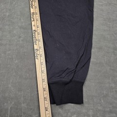 Lululemon Jogger Pants Womens 8 Black Striped Elastic Waist Pockets Yoga Gym