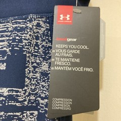 Under Armour Blue Orange Women’s XL Heatgear Compression Leggings $54