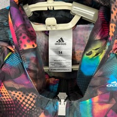 Adidas Jacket Womens 14 Multicoloured Vest Windbreaker Zip Running Lightweight