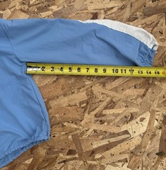 Prince Pickleball Blue White Pink Cropped Full Zip Hooded Windbreaker Women XS