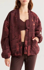 Nike x Naomi Osaka Jacquard Jacket Women’s S Burgundy Crush FV7795-652 $300 NEW