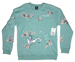 Her Universe Studio Ghibli Spirited Away Haku Cherry Blossoms Crewneck Unisex MD