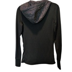 Icebreaker Womens Sz XS Black Merino GT Quarter Zip Hoodie Insulated Quilted
